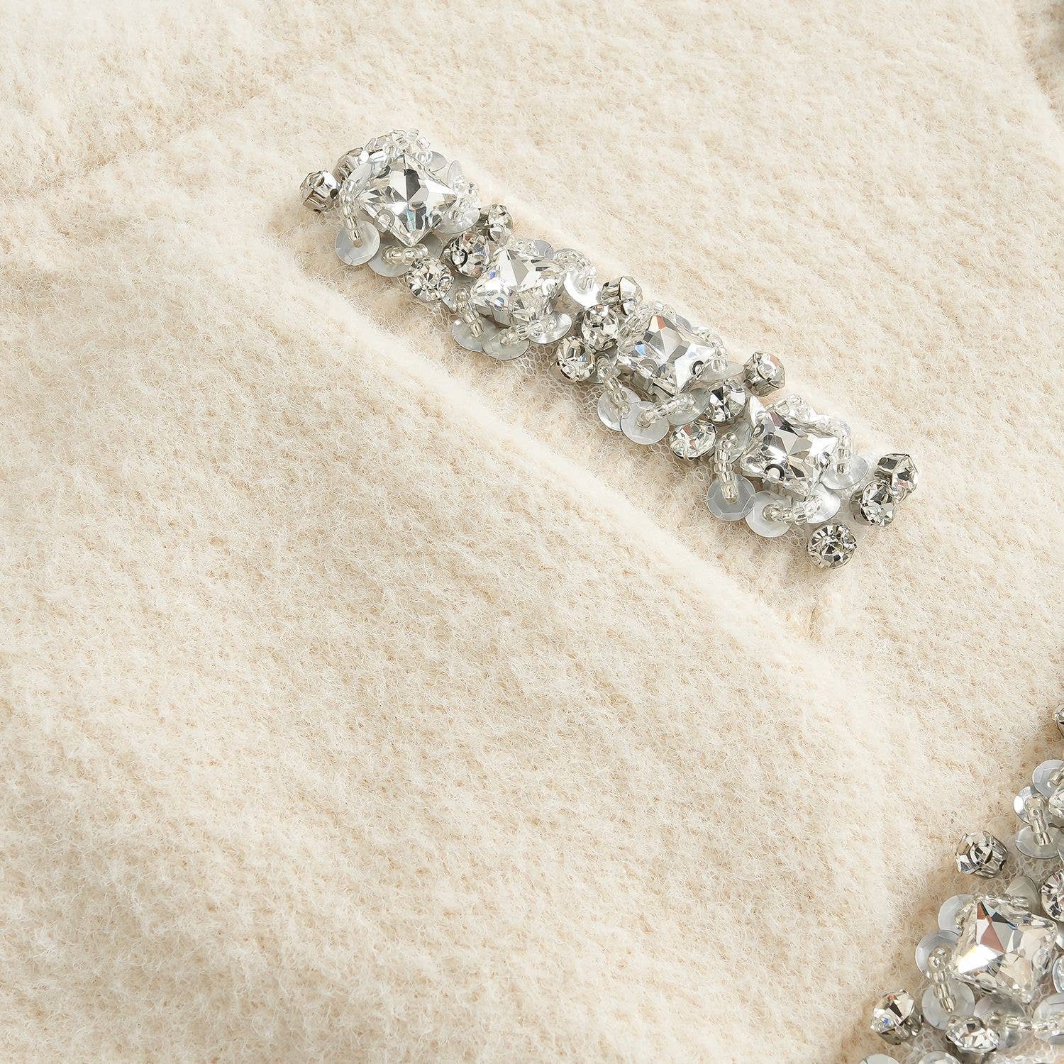 Handgebreid Vest met Kralen